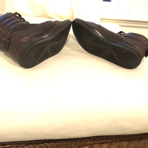 🎩 DONATED -HUNTER BOOTS Brown Leather 9 🎩 - Picture 6 of 7